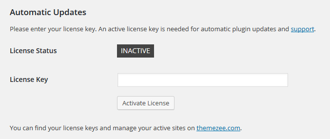 license-key-settings-page