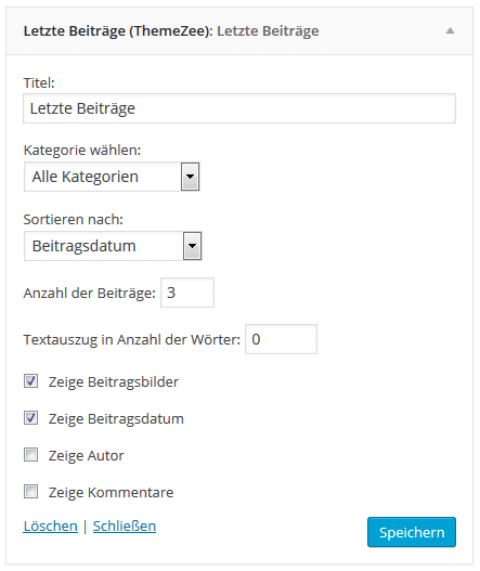 Widget Bundle Dokumentation – ThemeZee