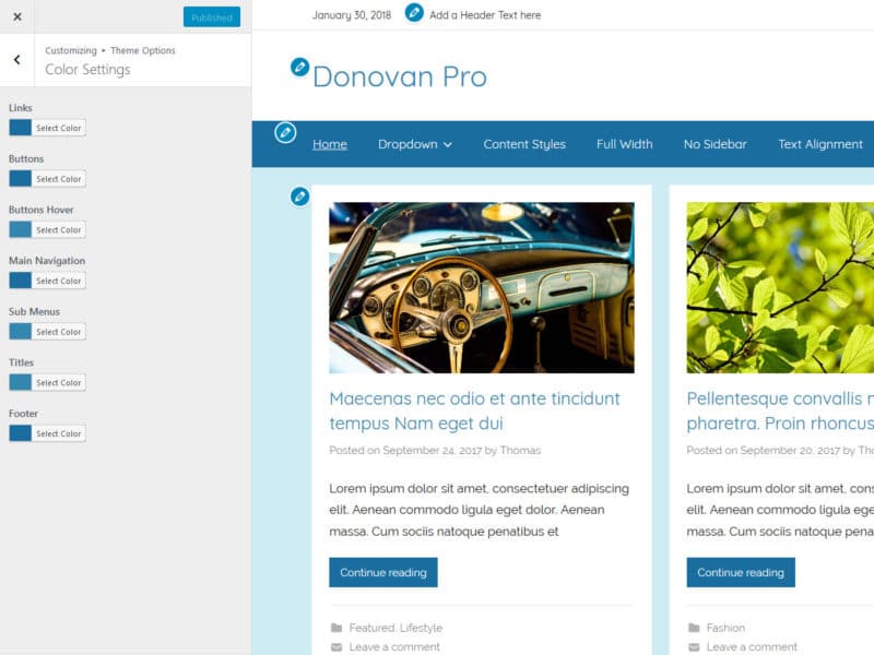 Donovan Documentation – ThemeZee