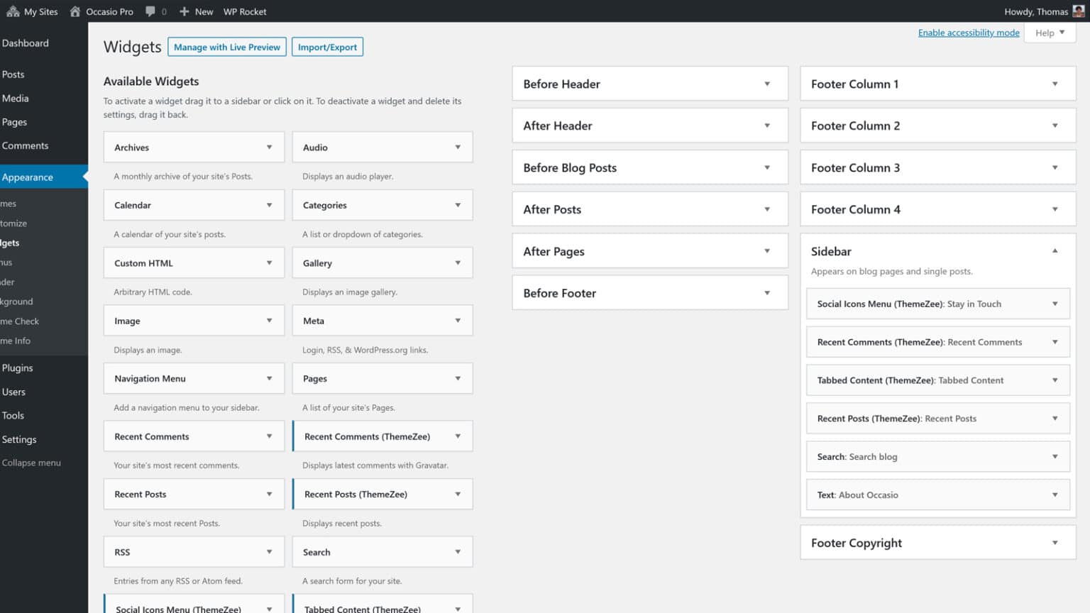 Occasio Documentation – ThemeZee